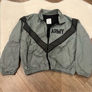 Vintage Army Nylon Windbreaker Bomber Jacket